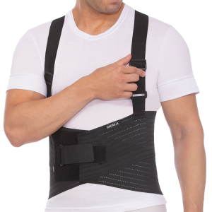 Faja de trabajo sacrolumbar aireada